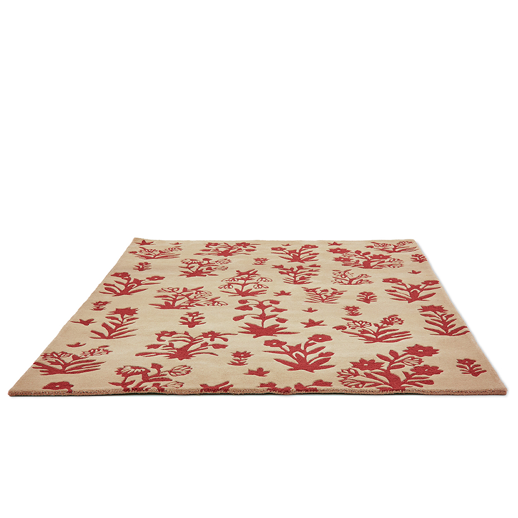 Woodland glade linen/roestbruin tapijt | Maat: 140 × 200 cm