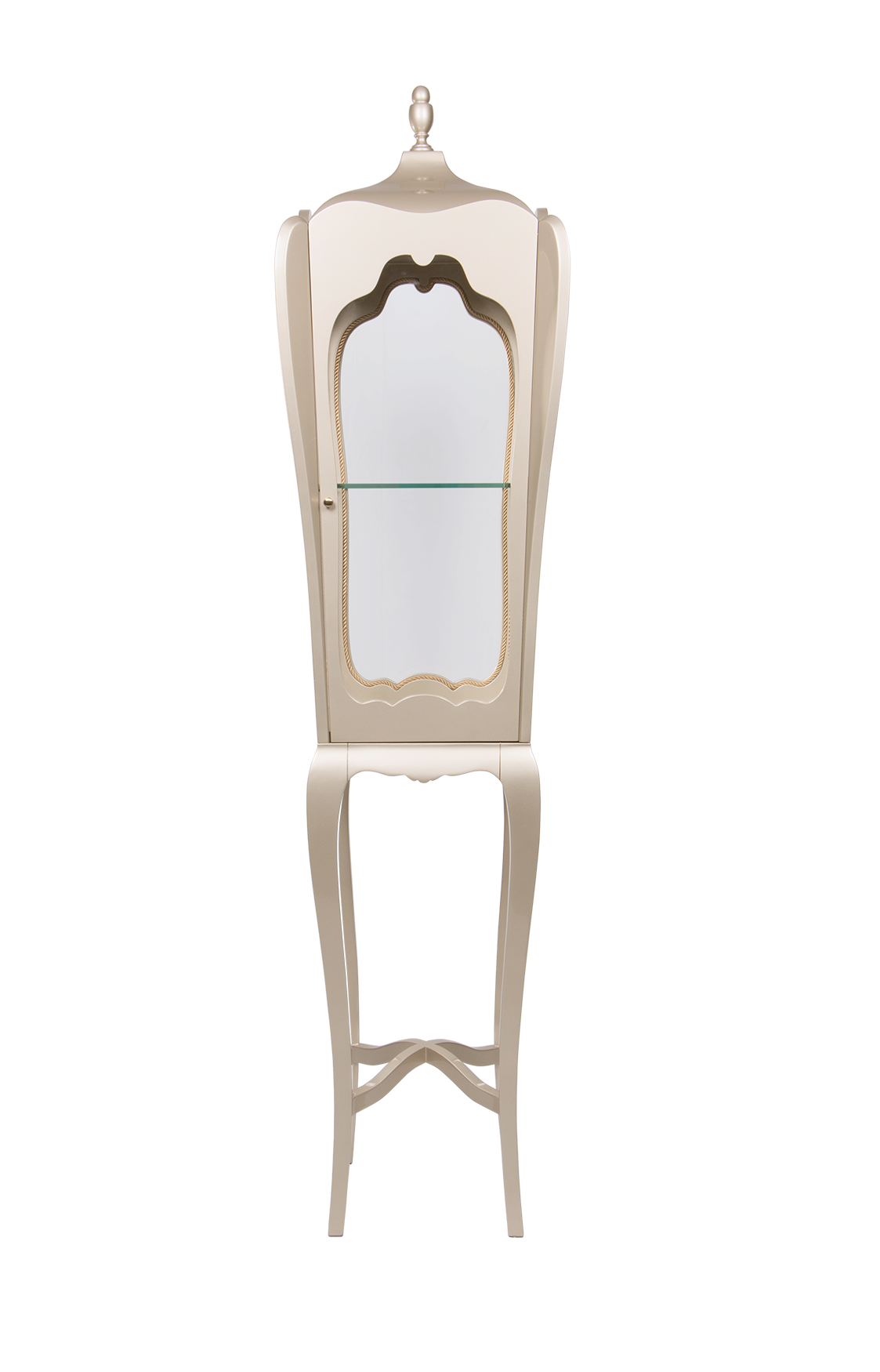 Empire smalle crème vitrinekast