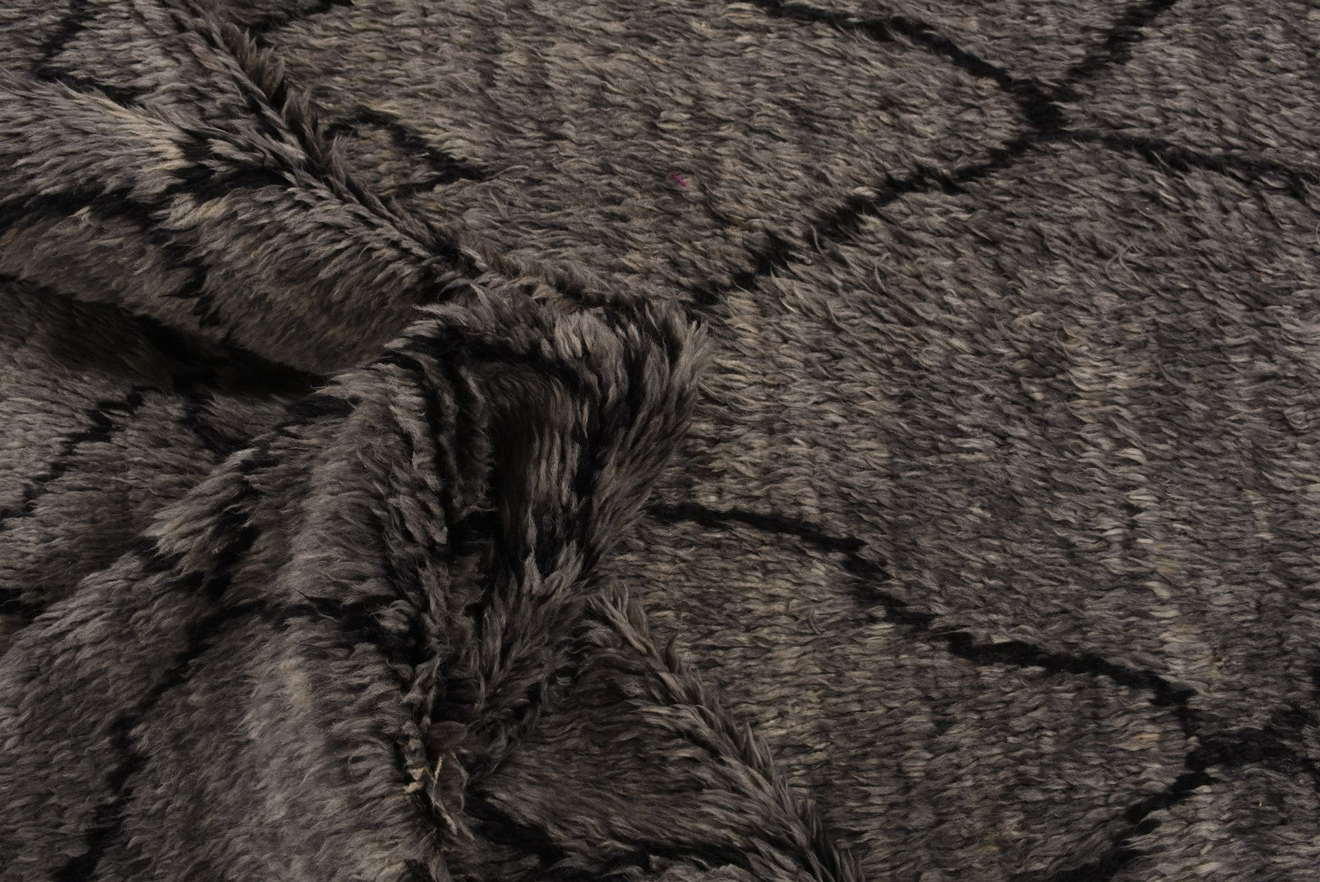 Berber bruin hoogpolig tapijt