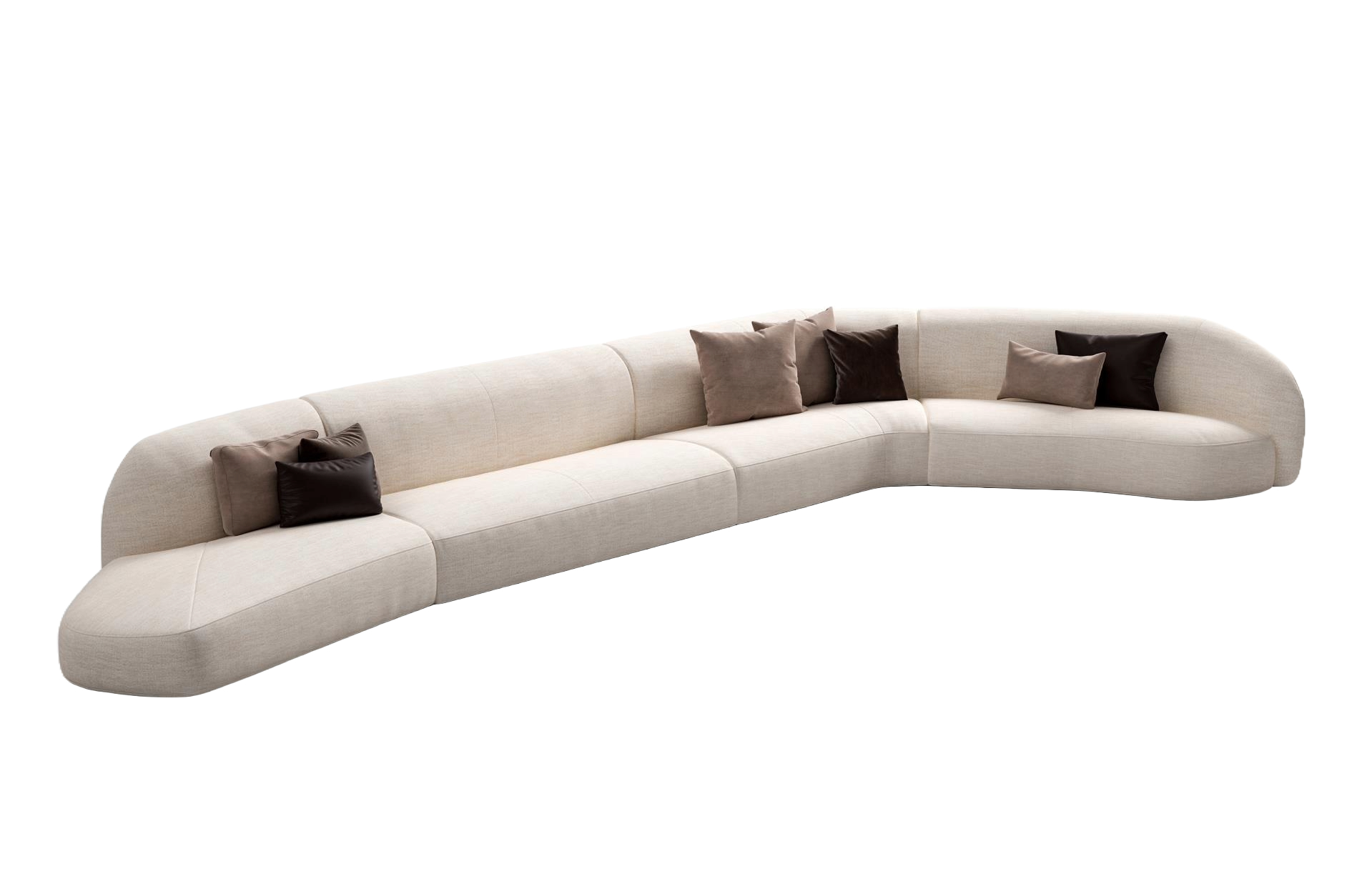 Modulaire bank met verborgen voeten