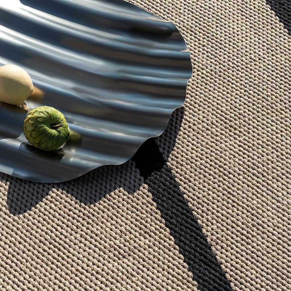 Deck koolzwart outdoor tapijt | Maat: 140 × 200 cm
