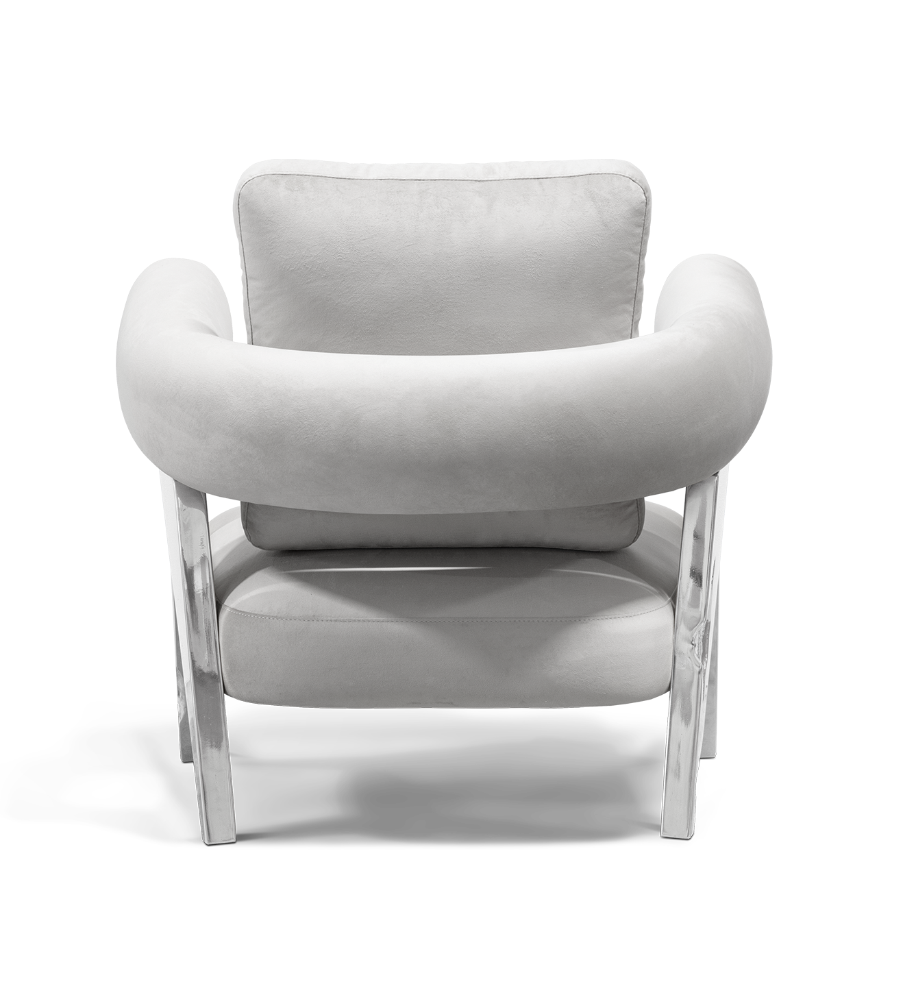 Enigma zilveren fauteuil