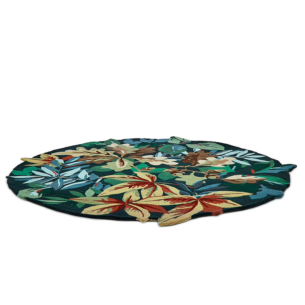 Robin's wood bosgroen tapijt | Maat: Ø 150 cm