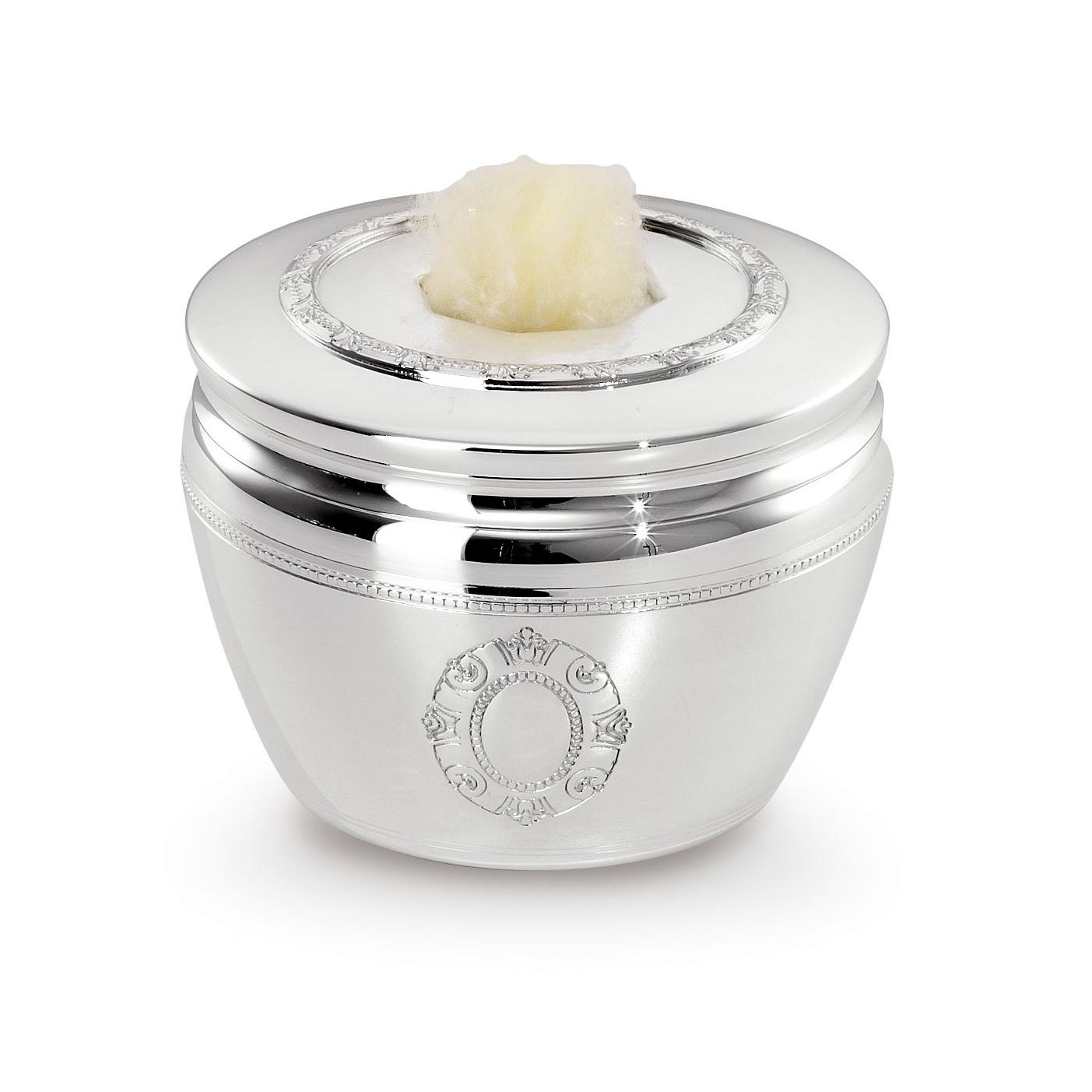 Verzilverde wattenhouder