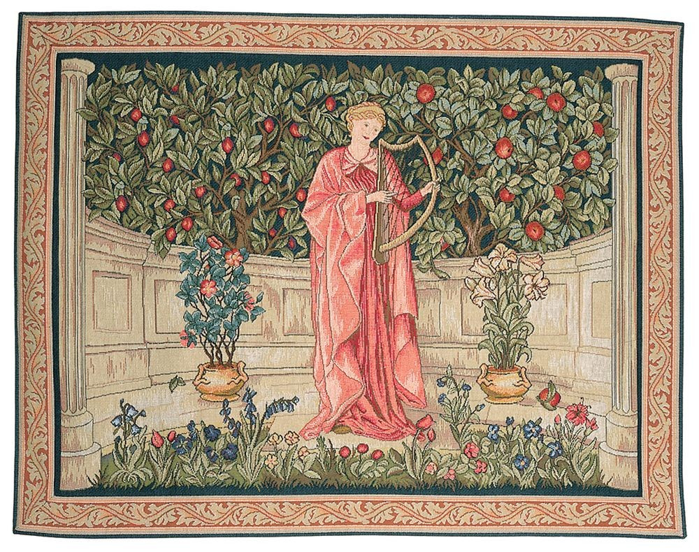 The Minstrel, William Morris wandtapijt | Maat: 50 × 67 cm