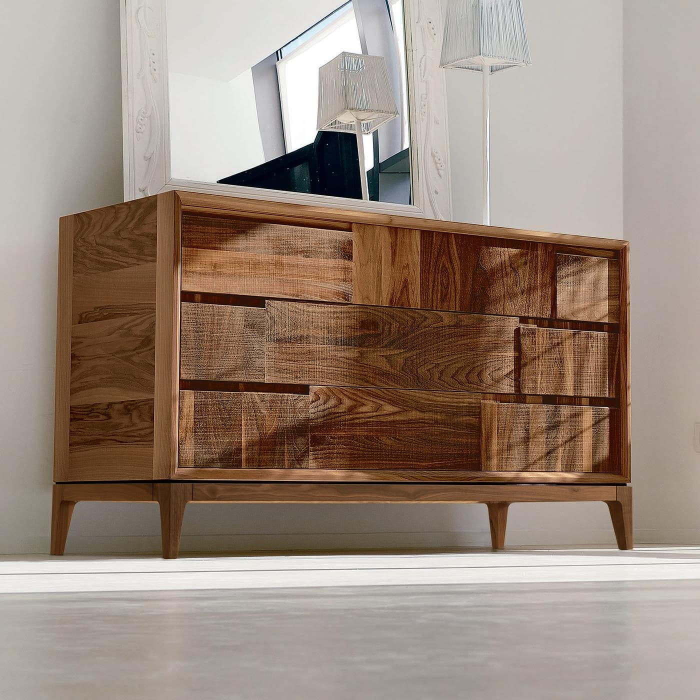 Trama e ordito bruine ladekast