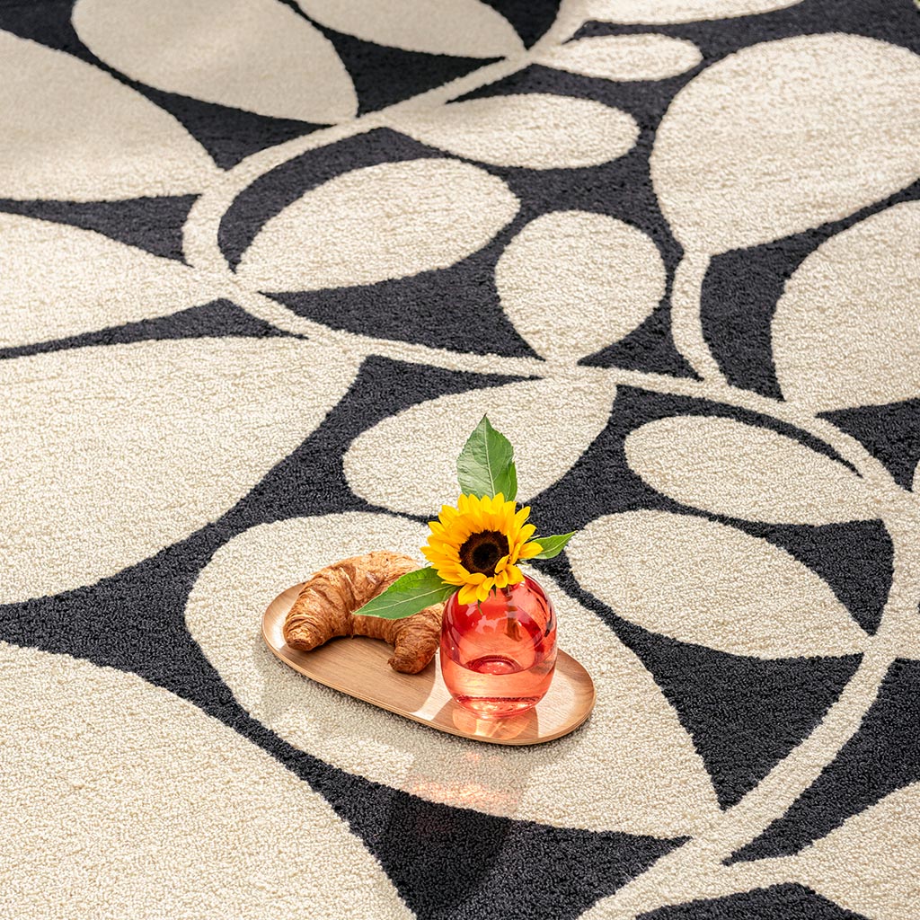 Sycamore zwart outdoor tapijt | Maat: 250 × 350 cm