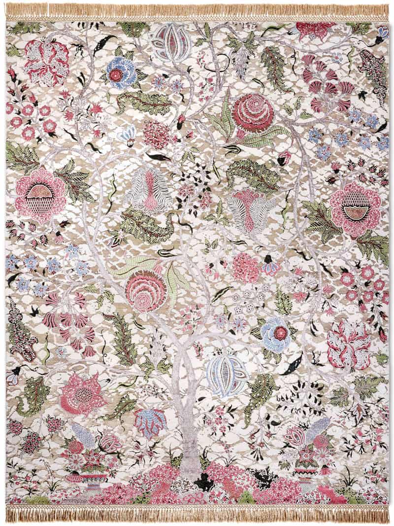 Colorful handgemaakte luxe tapijt