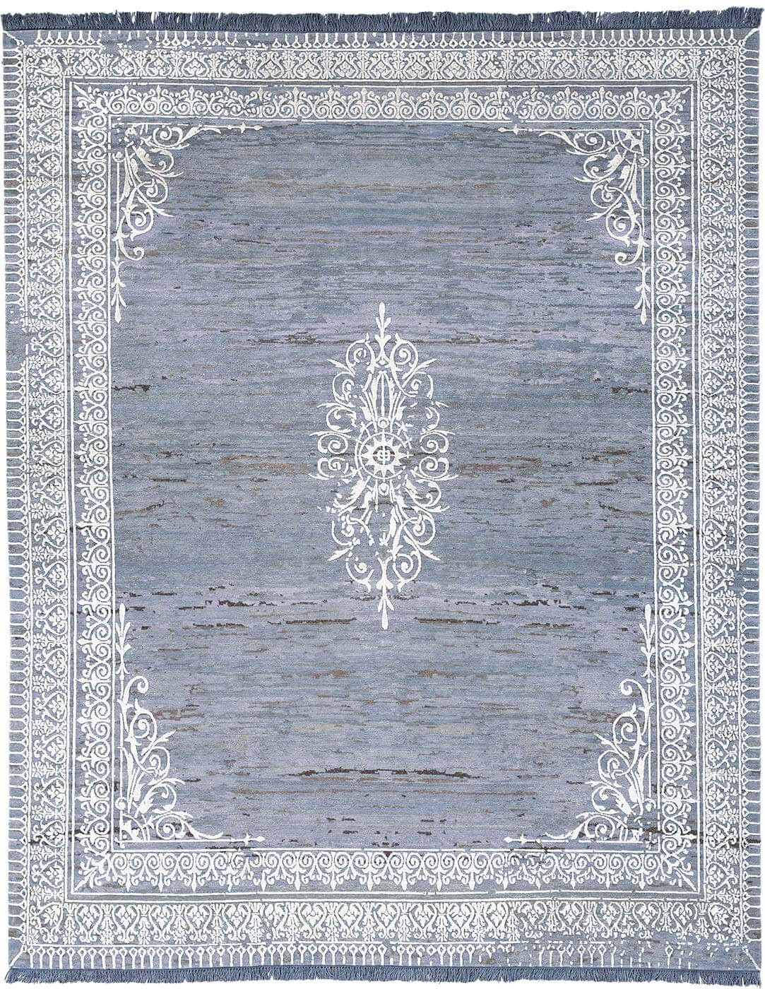 Ravenna radi little rocked blauw wit tapijt | Maat: 200 × 300 cm