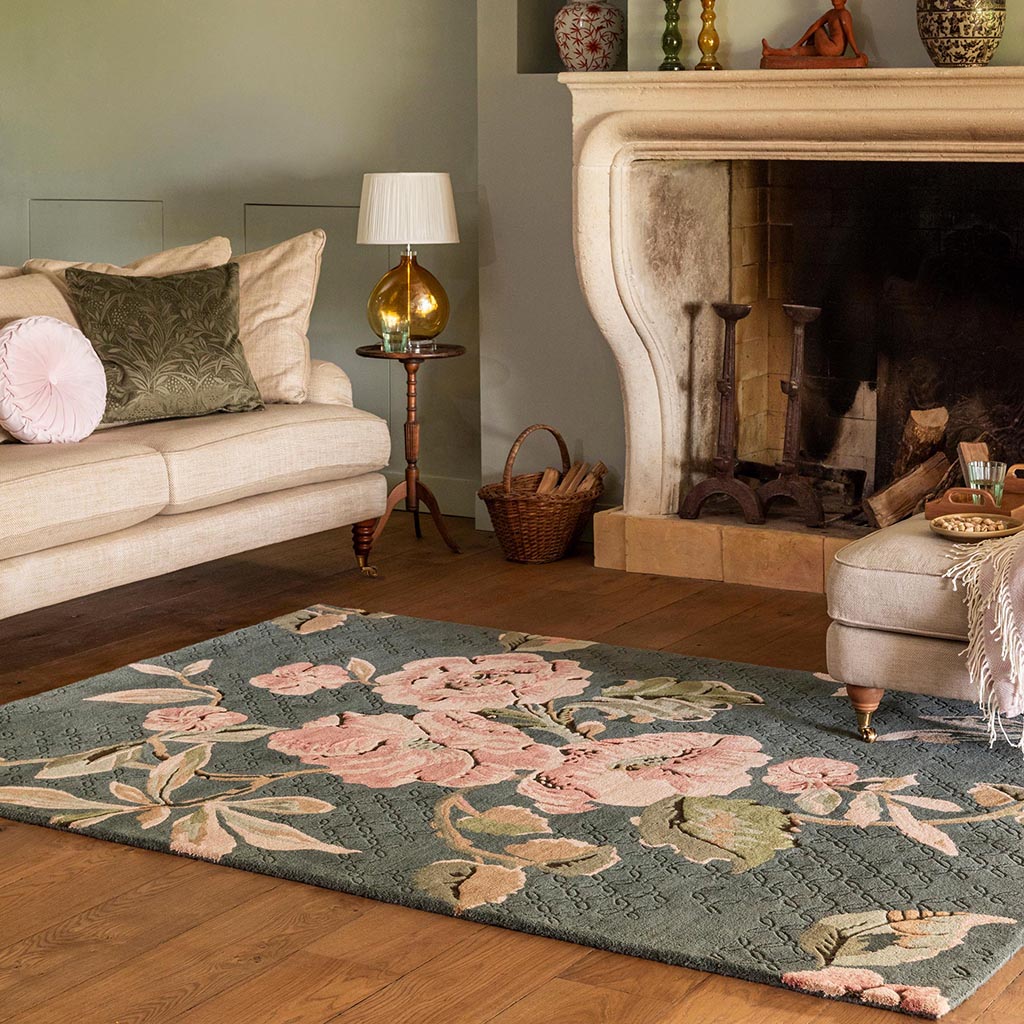 Aylworth trail varengroen tapijt | Maat: 250 × 350 cm