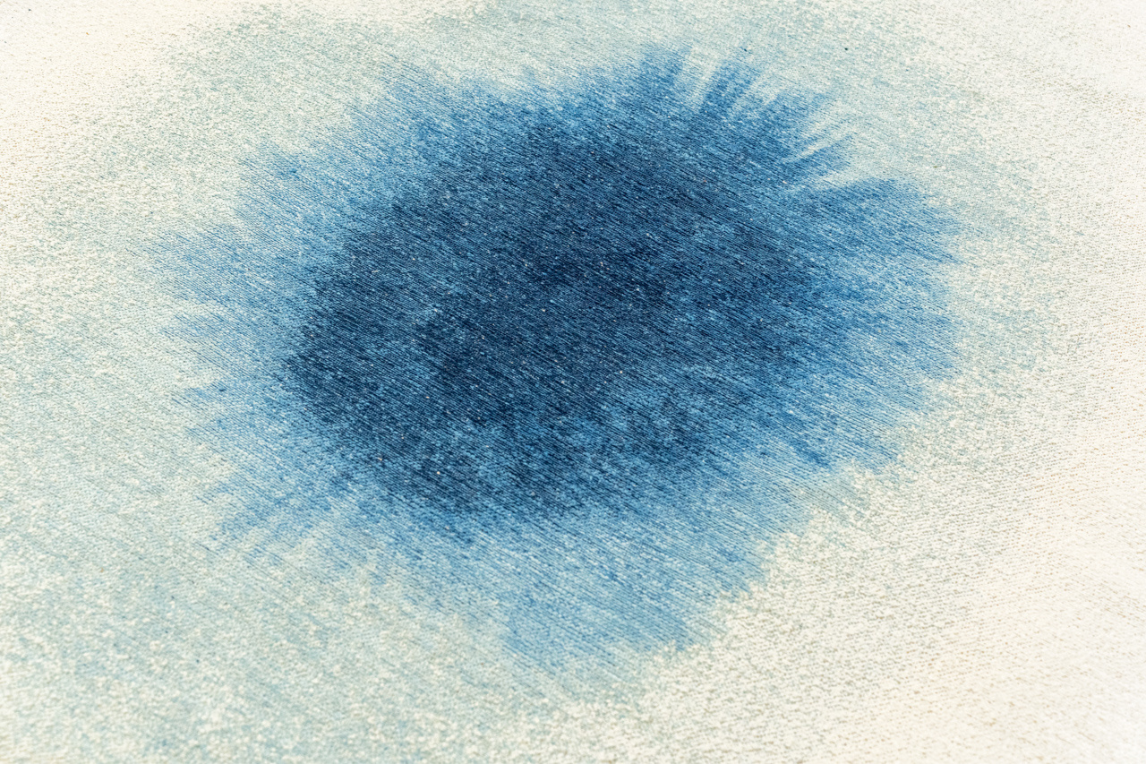 Drop Dream In Blue vloerkleed | Maat: 100 × 140 cm