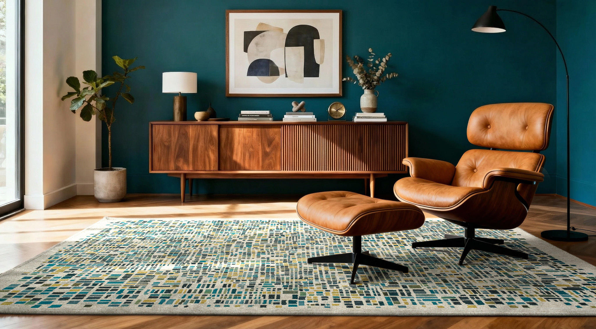 Cubik Midnight vloerkleed | Maat: 280 × 390 cm