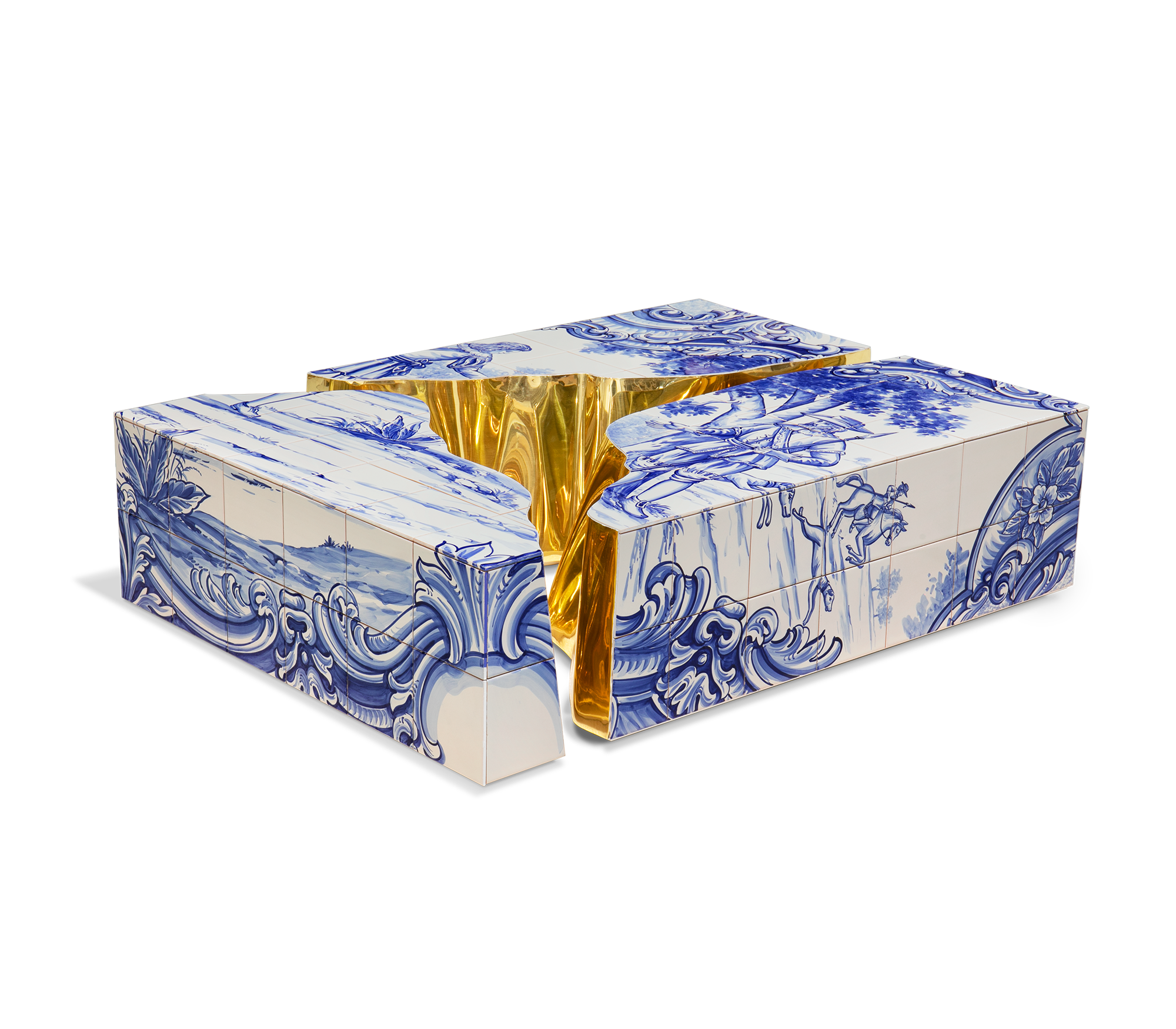 Fissure tegel salontafel