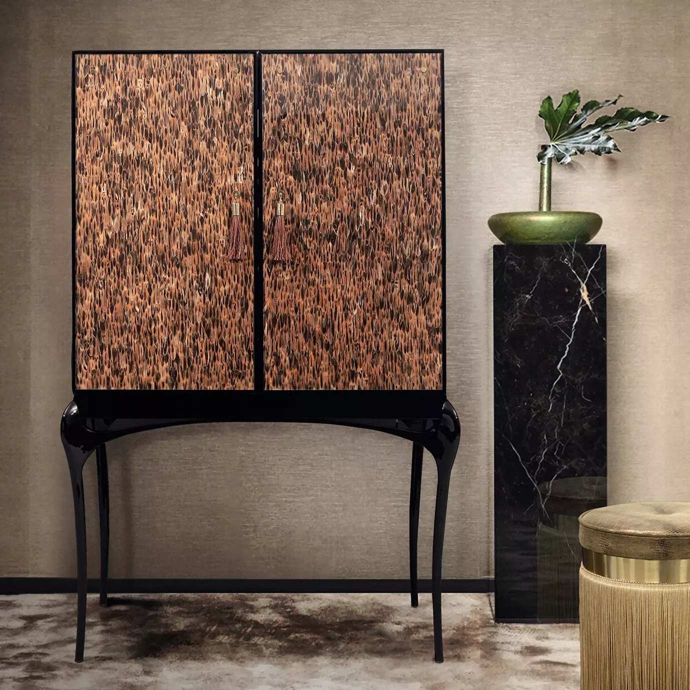 Allure gouden veer barkast