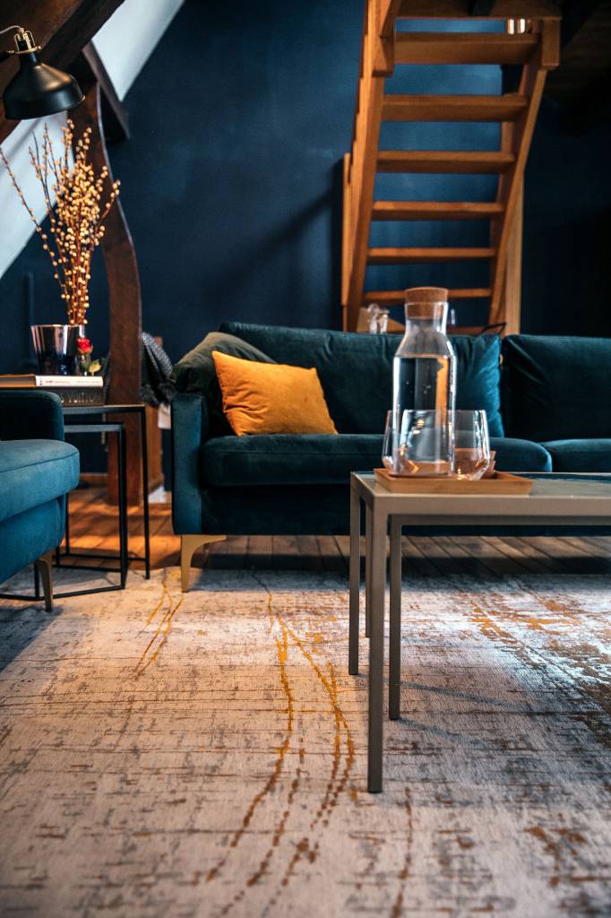 Columbus Gold tapijt | Maat: 240 × 340 cm