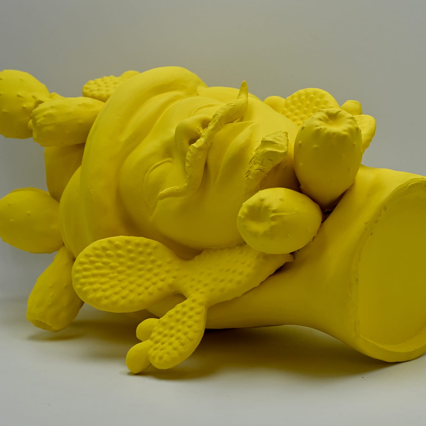 Moor's Head gele unieke sculptuur