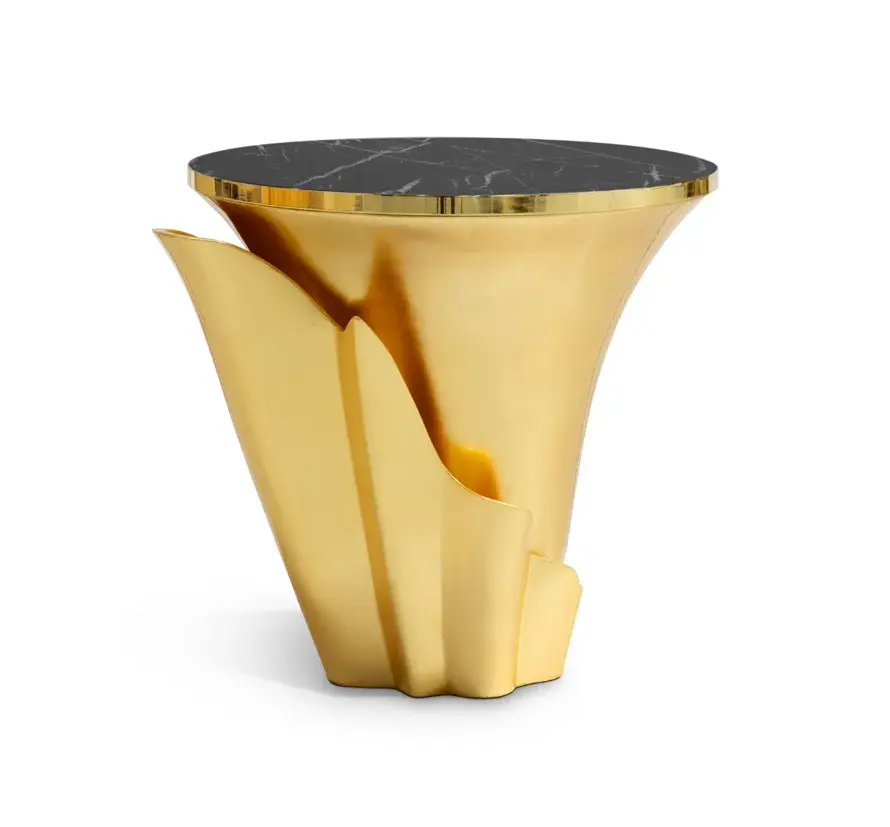 Solstice goudblad bijzettafel