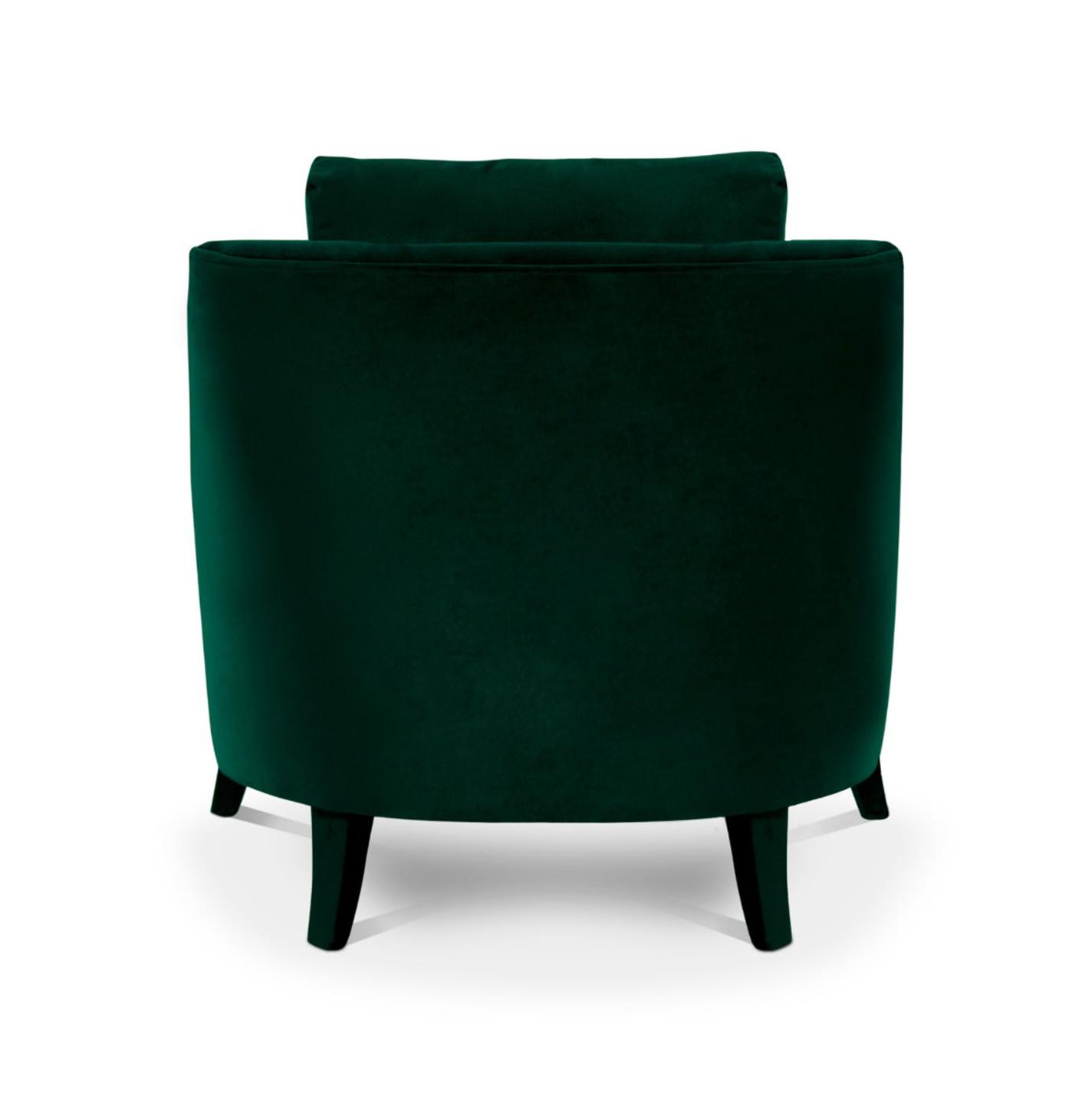 Pluche fluwelen fauteuil
