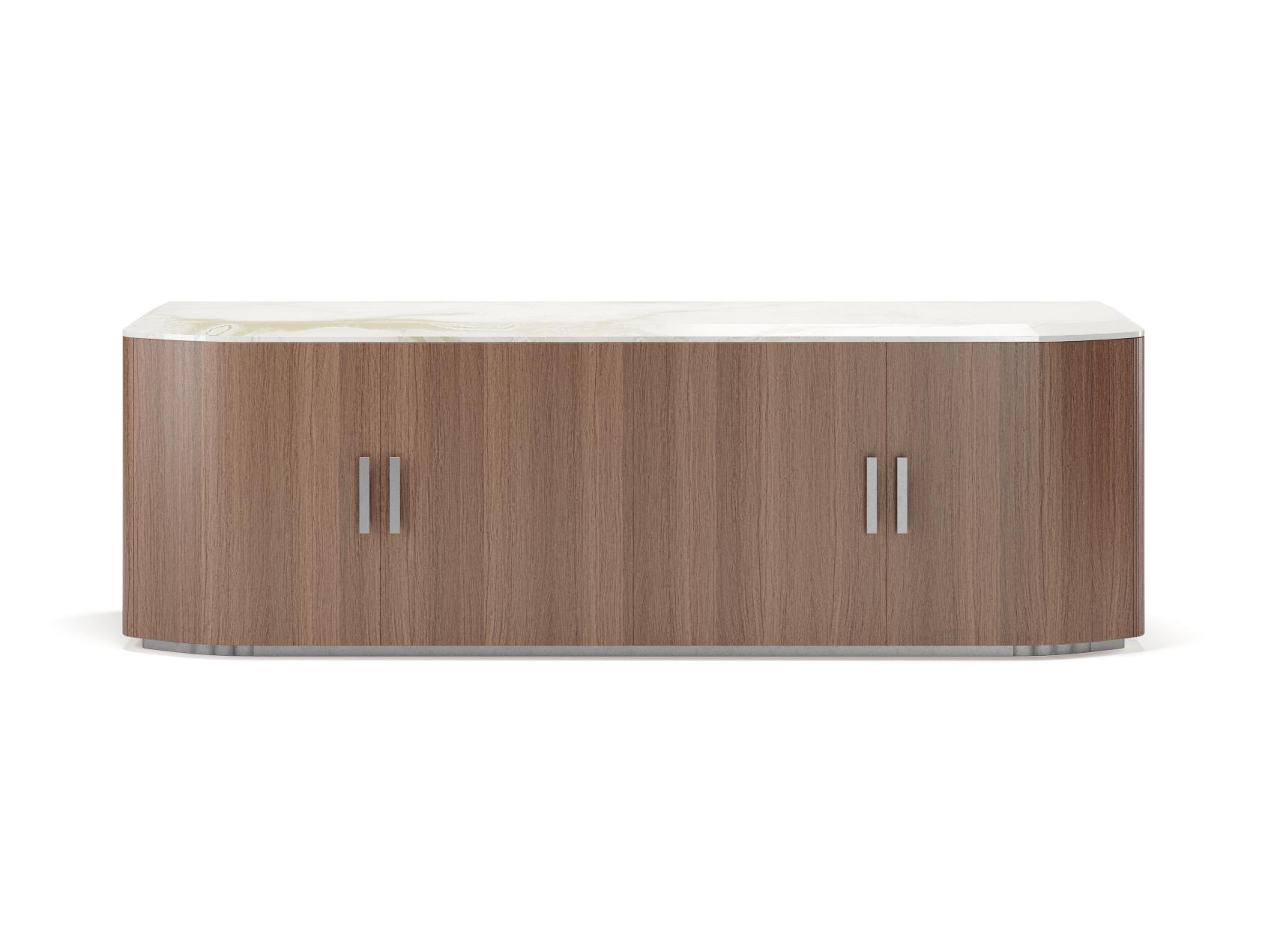 Bruce hout en marmeren dressoir