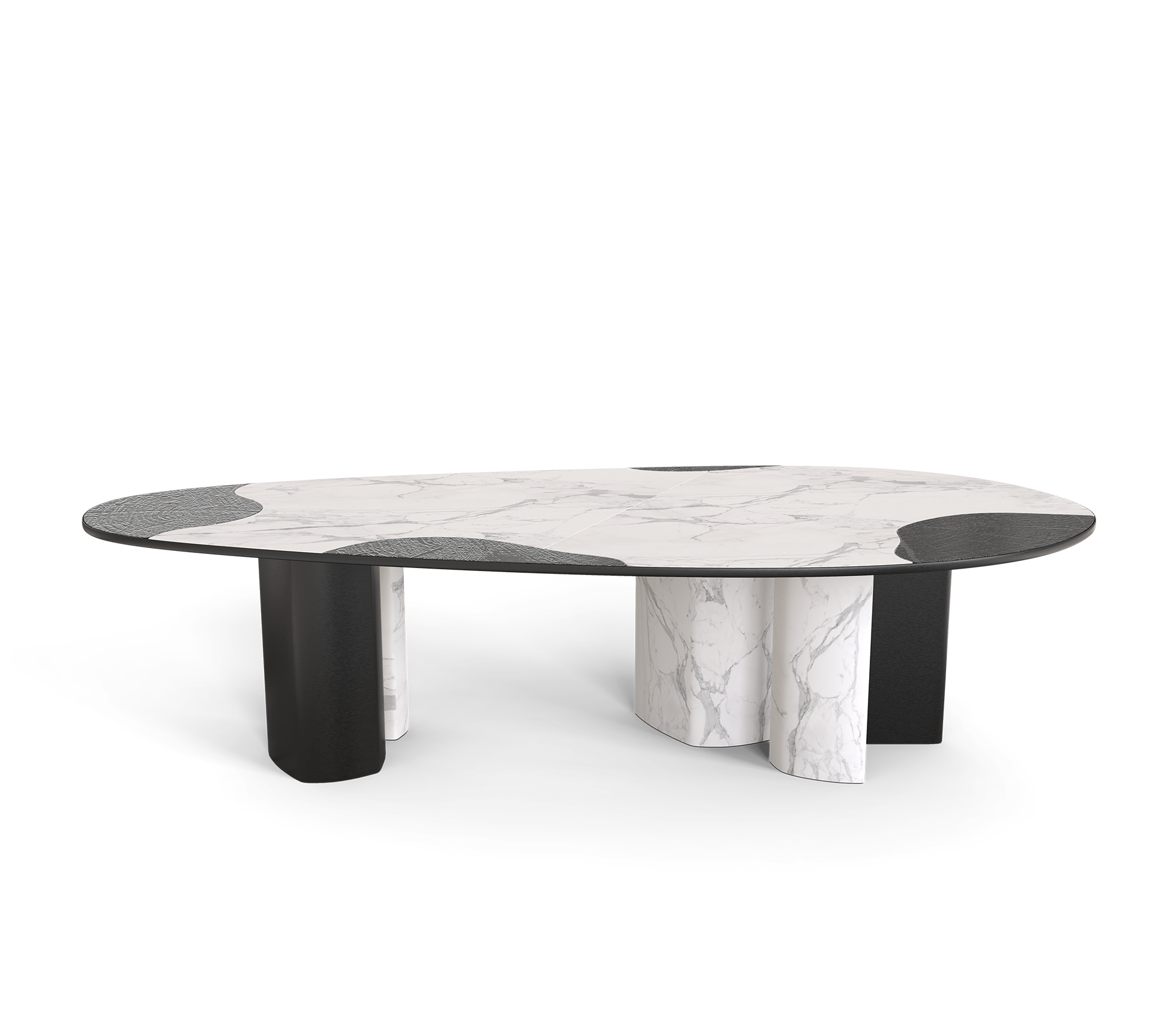Athena Carrara marmer en onyx eettafel