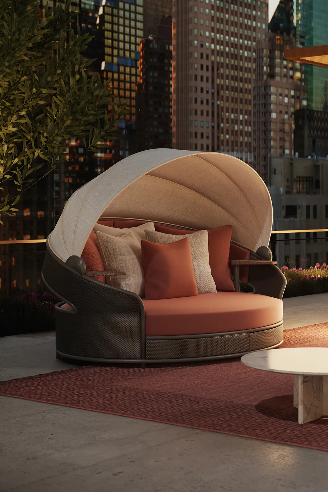 Crown grijs tuinligbed