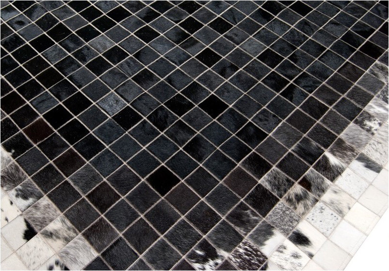 Mozaïek col.3 koeienhuid tapijt | Maat: 160 × 230 cm