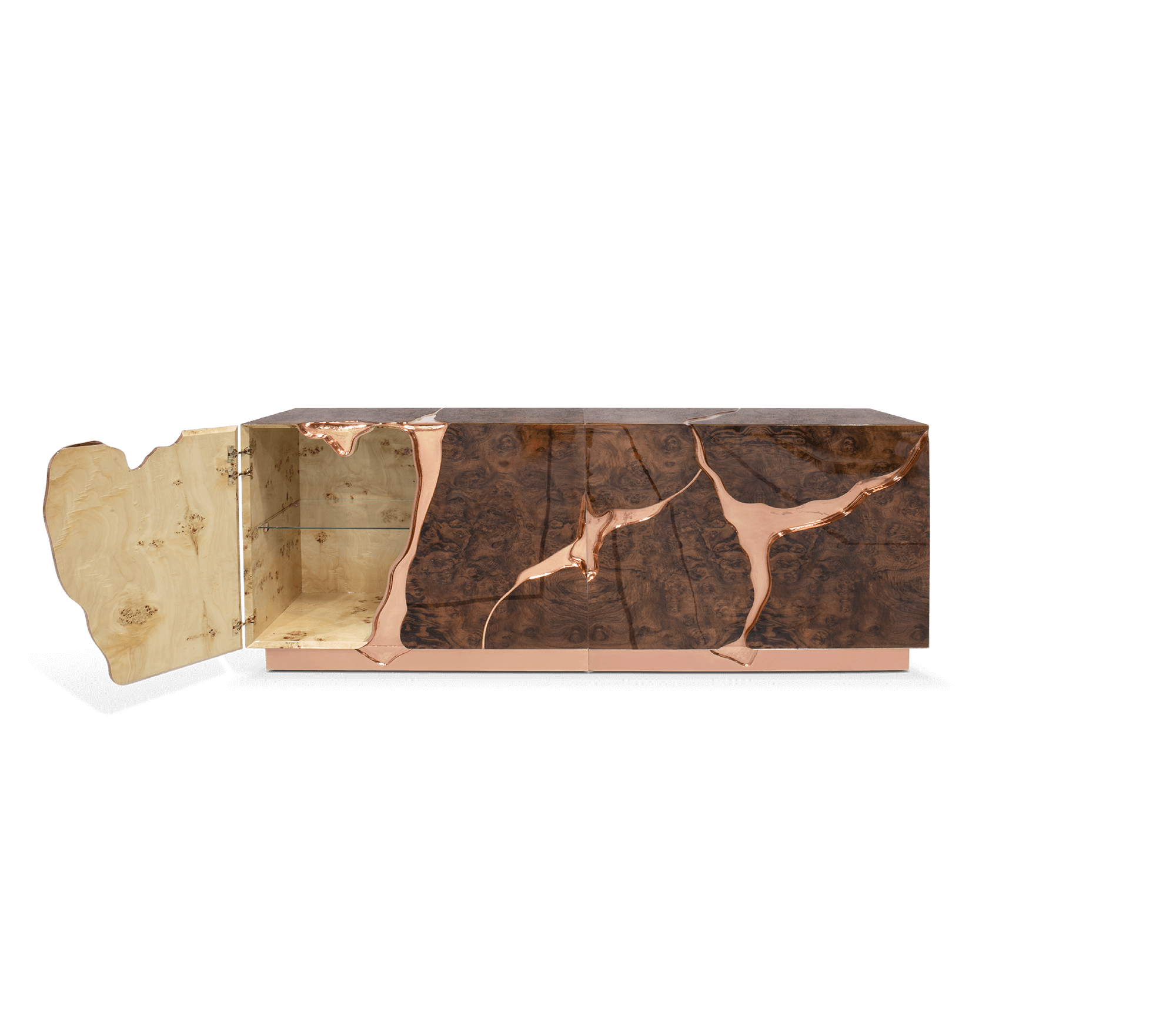 Fissure rosé gouden dressoir