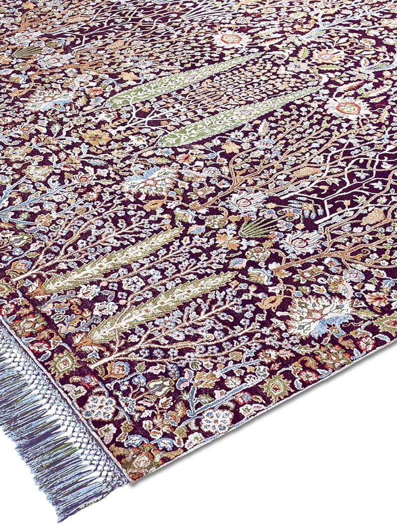 Pine Garden Purple luxe vloerkleed
