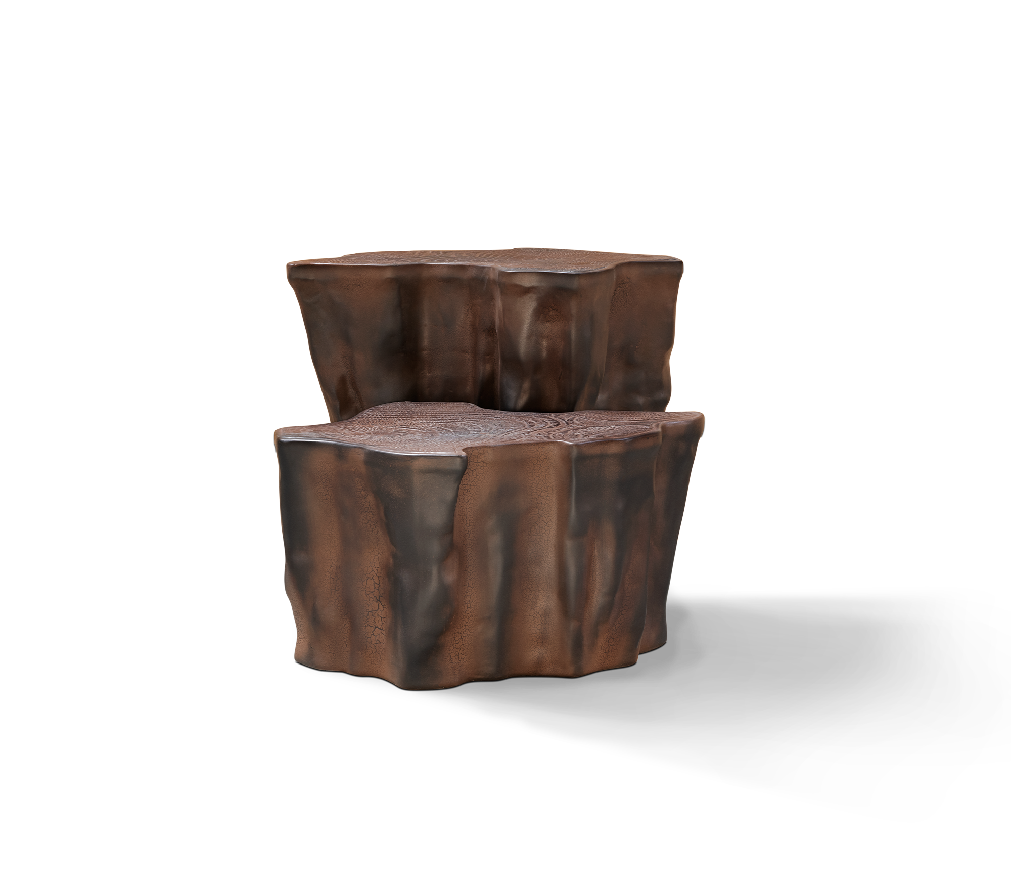 Horizon donkerbruine keramische bijzettafel