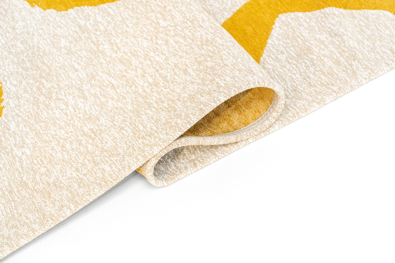 Ribonn Pure Yellow vloerkleed | Maat: 80 × 150 cm