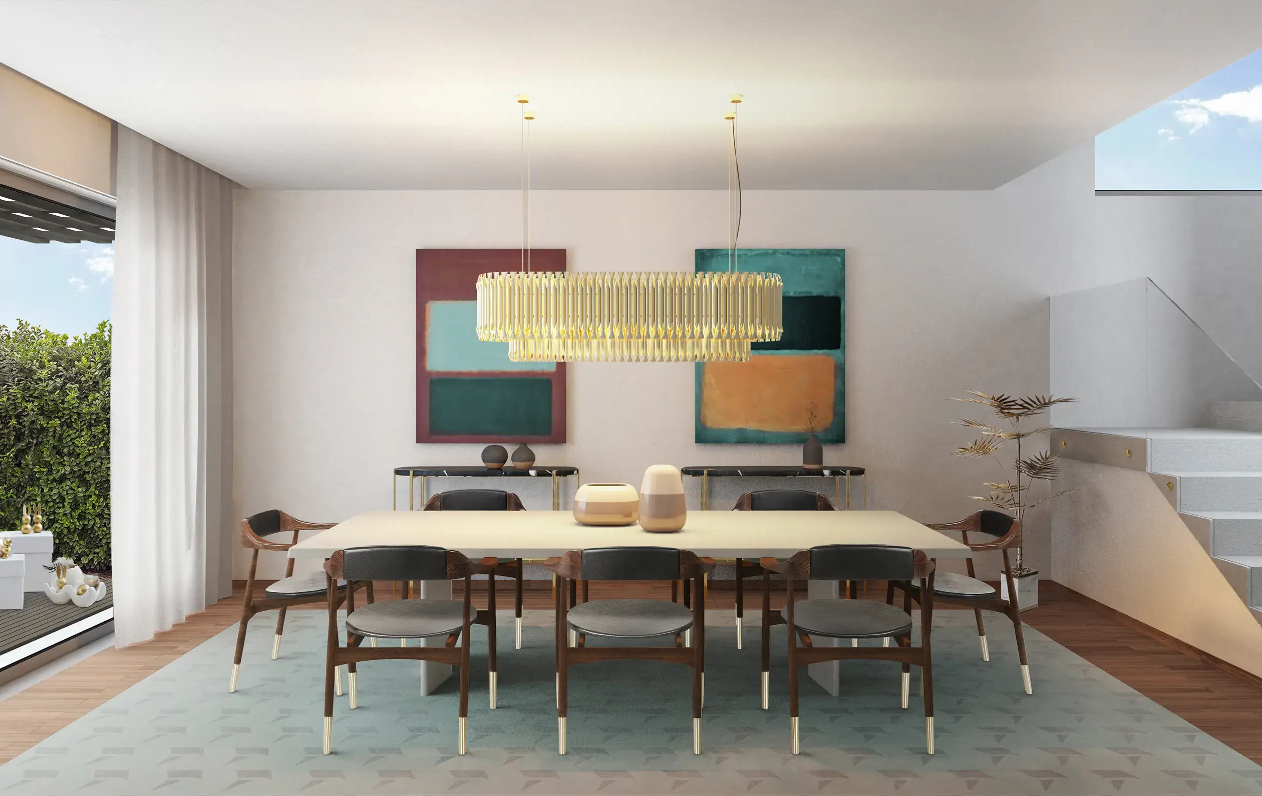 Geometry snooker hanglamp