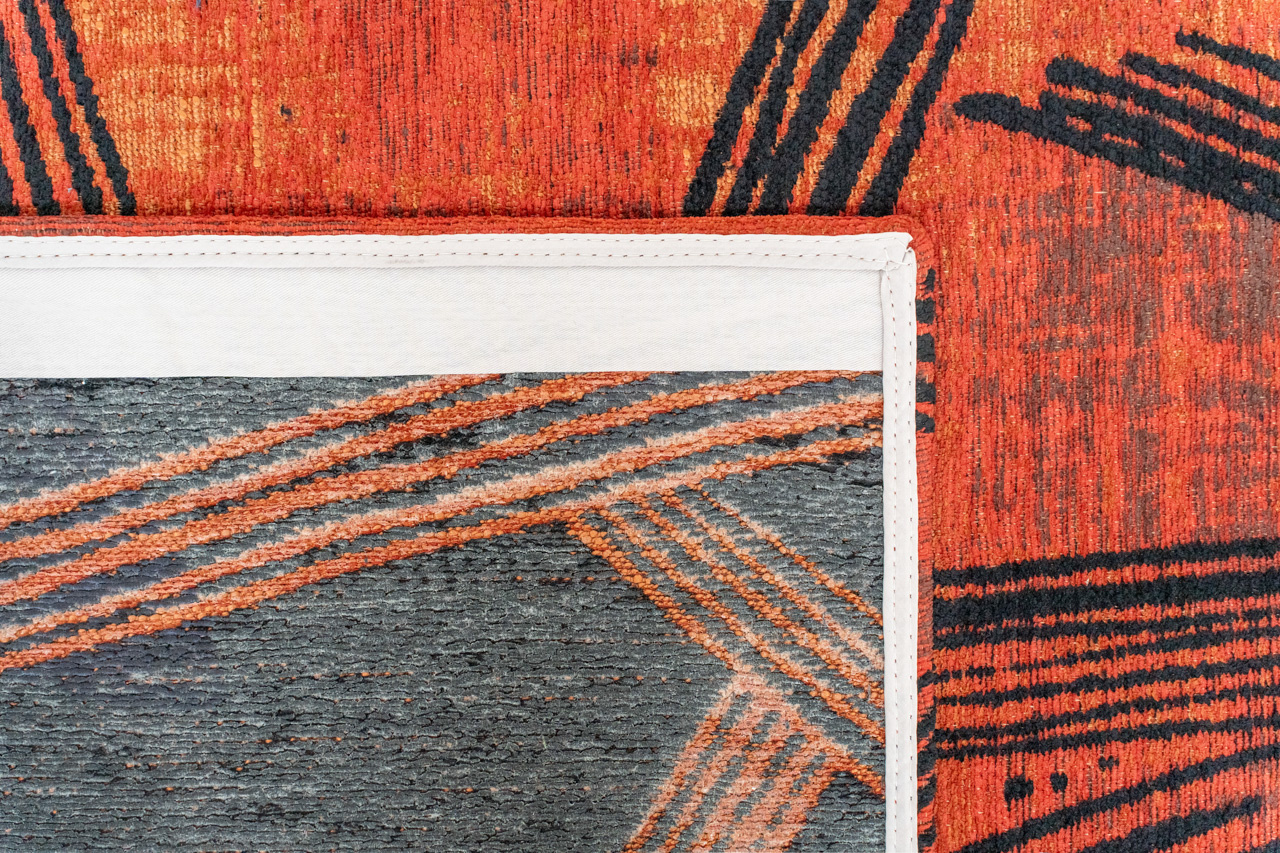 Kanji Ginger Chocolate vloerkleed | Maat: 80 × 150 cm