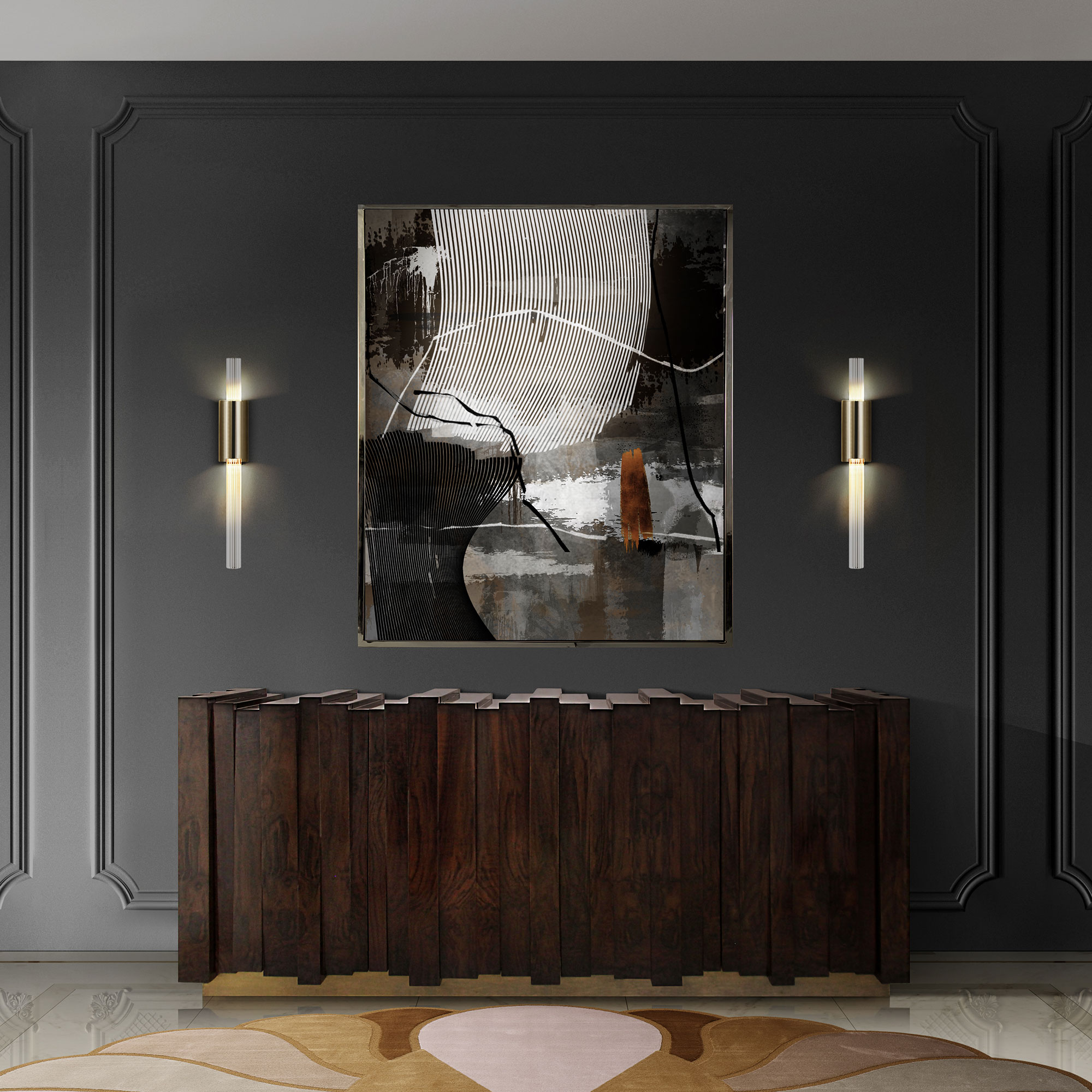 Designer houten dressoir