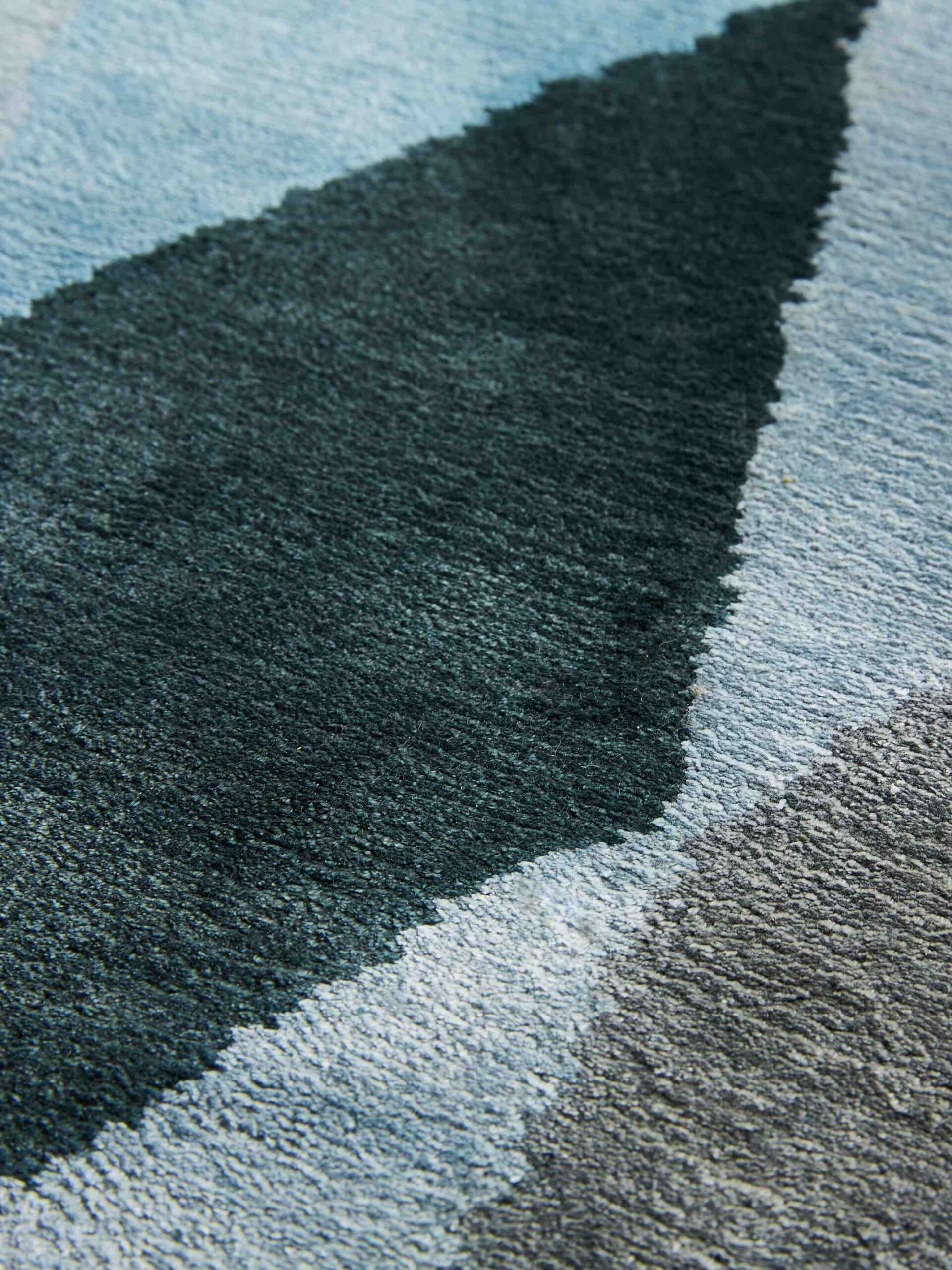 Losanghe ubriache blauw cirkel tapijt