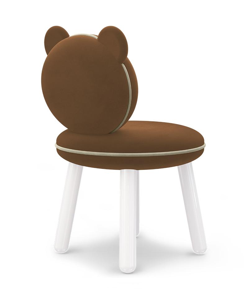 Fluffy Bear bruine kinderstoel