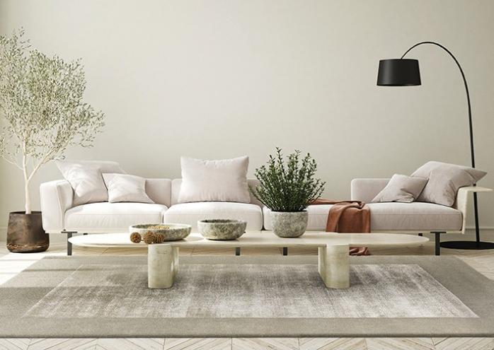 Border Vetiver vloerkleed