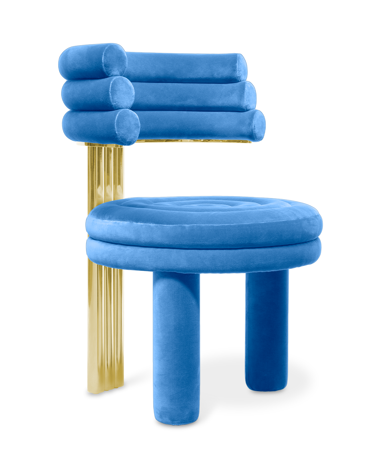 Kerr blauwe eetstoel