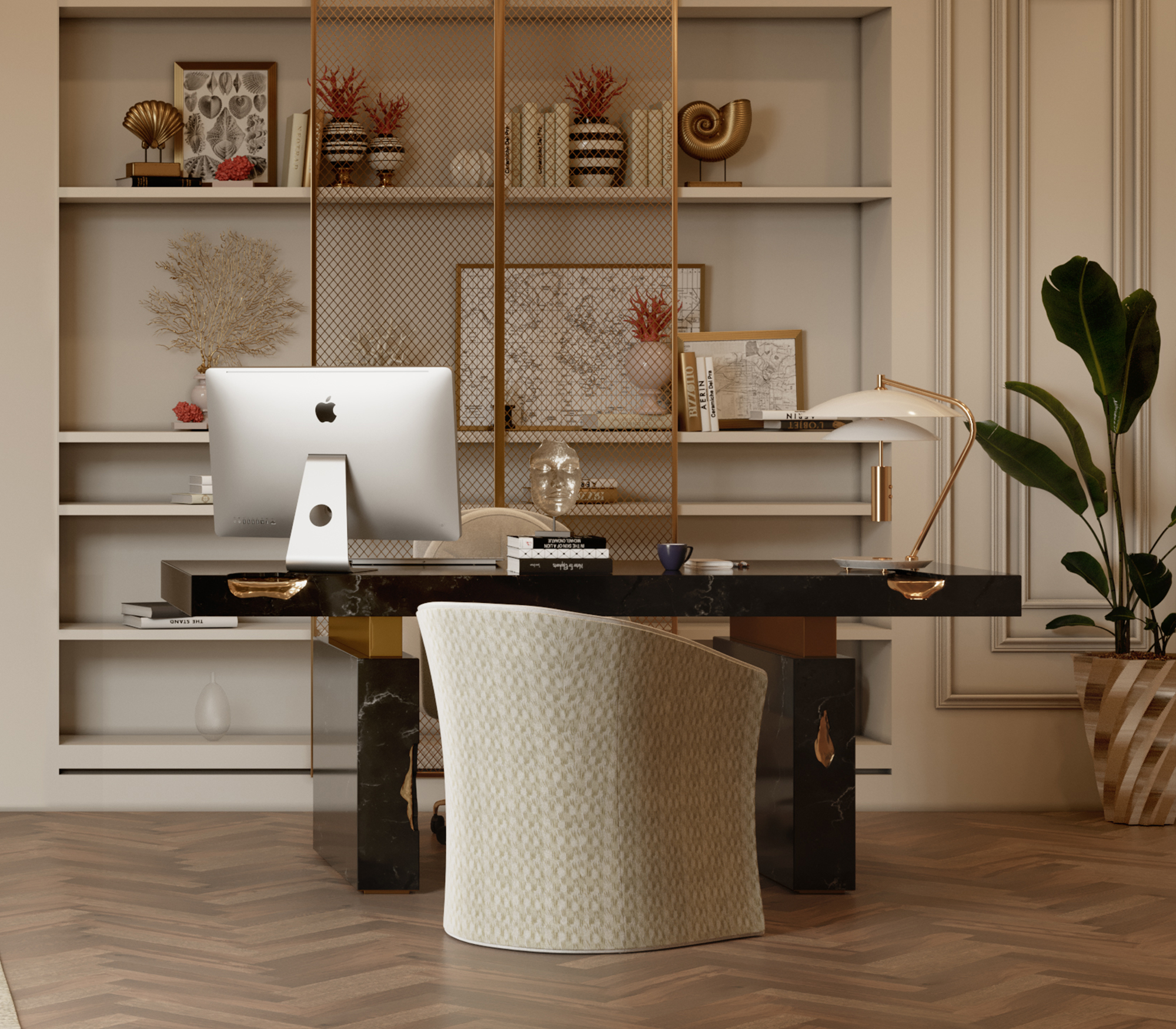 Dominion Nero Marquina bureau