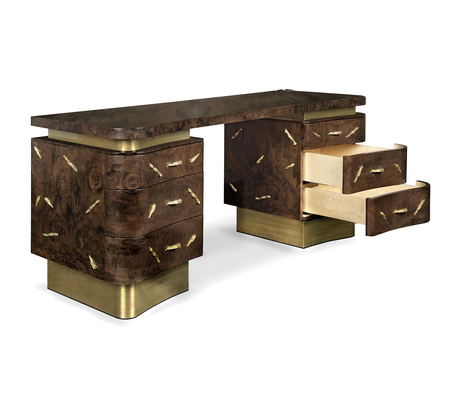 Designer houten bureau