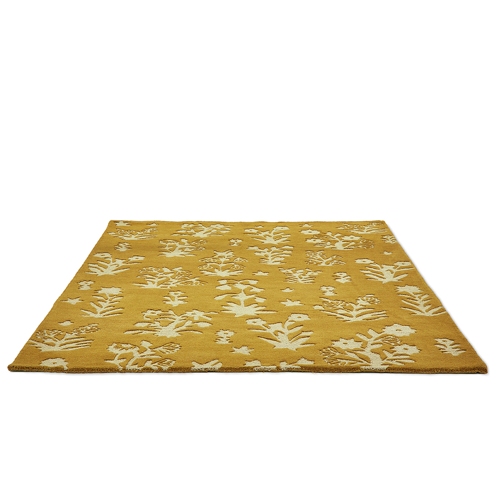 Woodland glade goud tapijt | Maat: 140 × 200 cm
