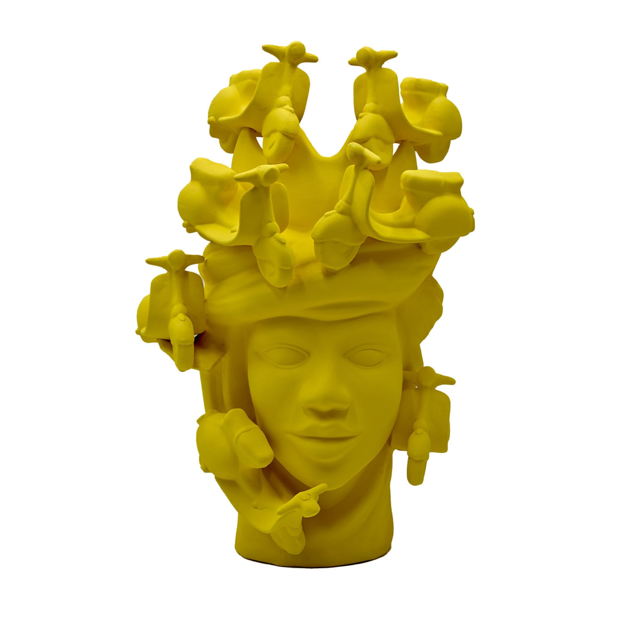 Moor's Head matgele sculptuur