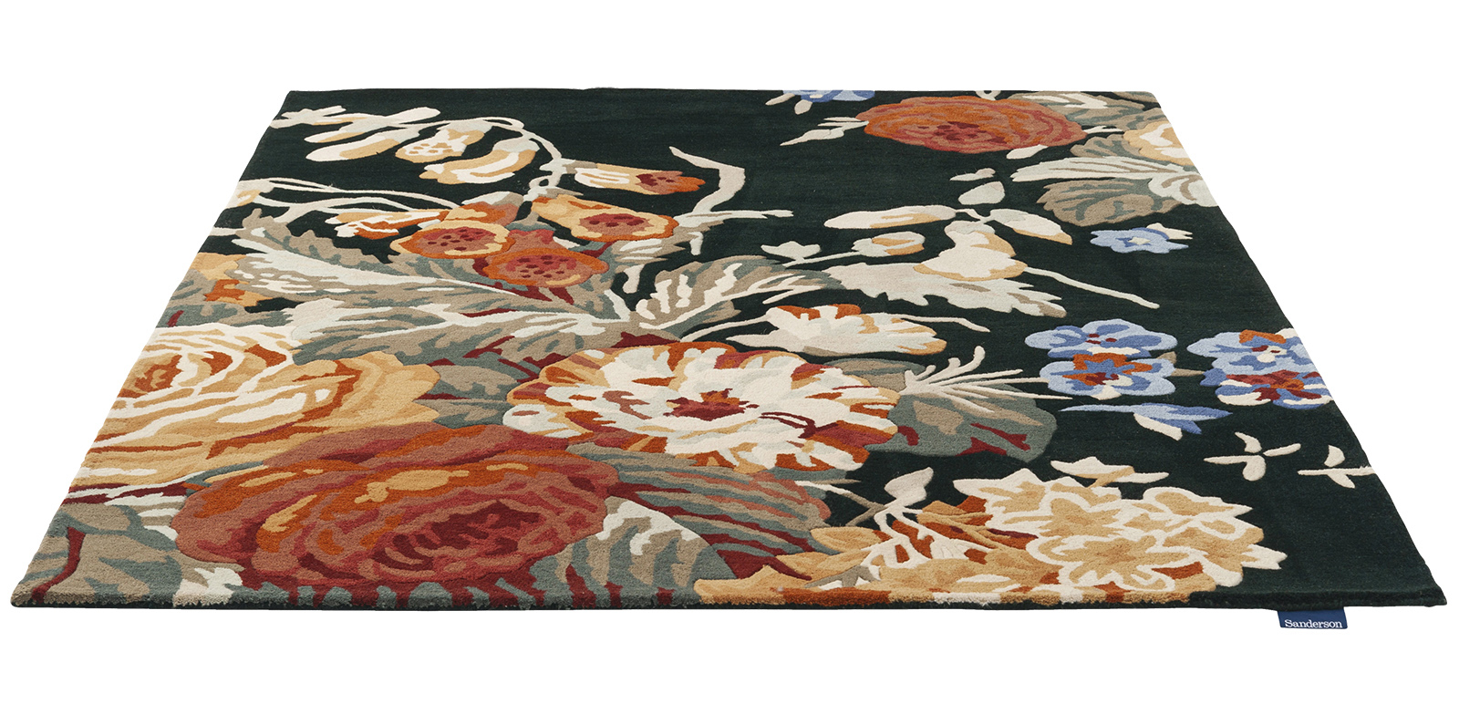 Stapleton park marineblauw/burnt orange tapijt | Maat: 250 × 350 cm