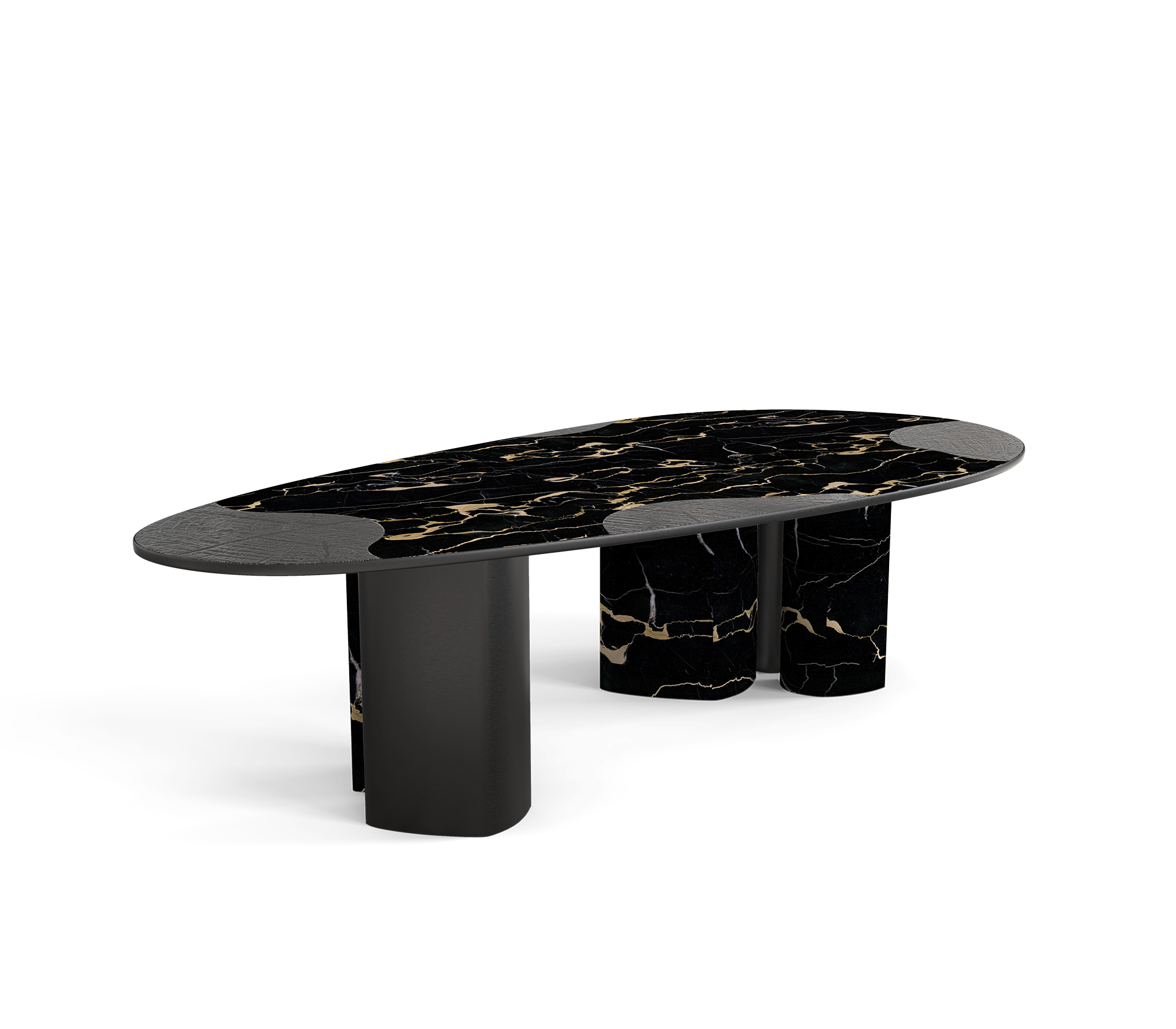 Athena Portoro marmer en onyx eettafel