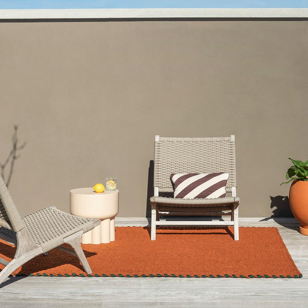 Lace tri-colore outdoor tapijt | Maat: 250 × 350 cm
