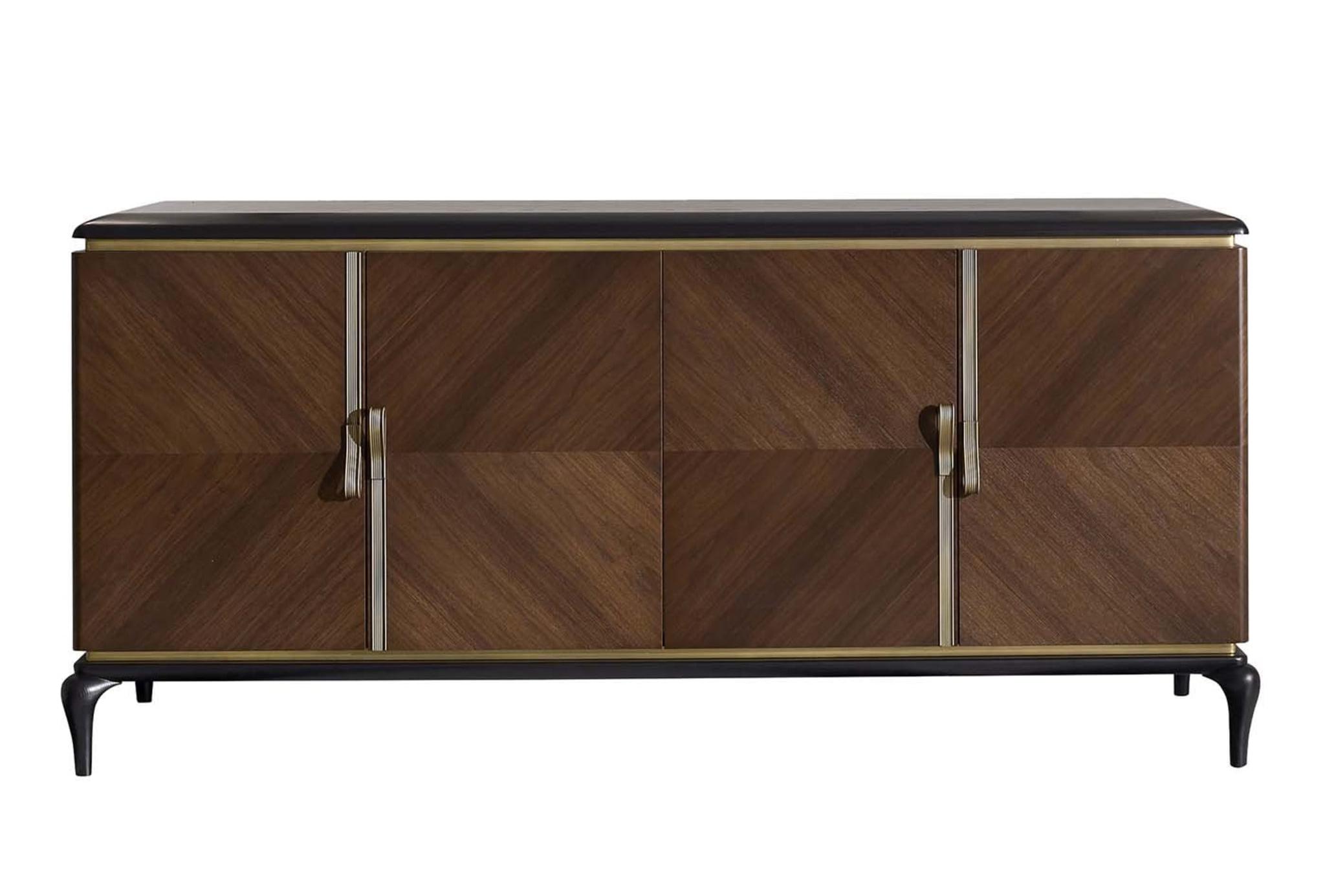 Dilan 4-deurs dressoir | Configuratie: Met spiegel