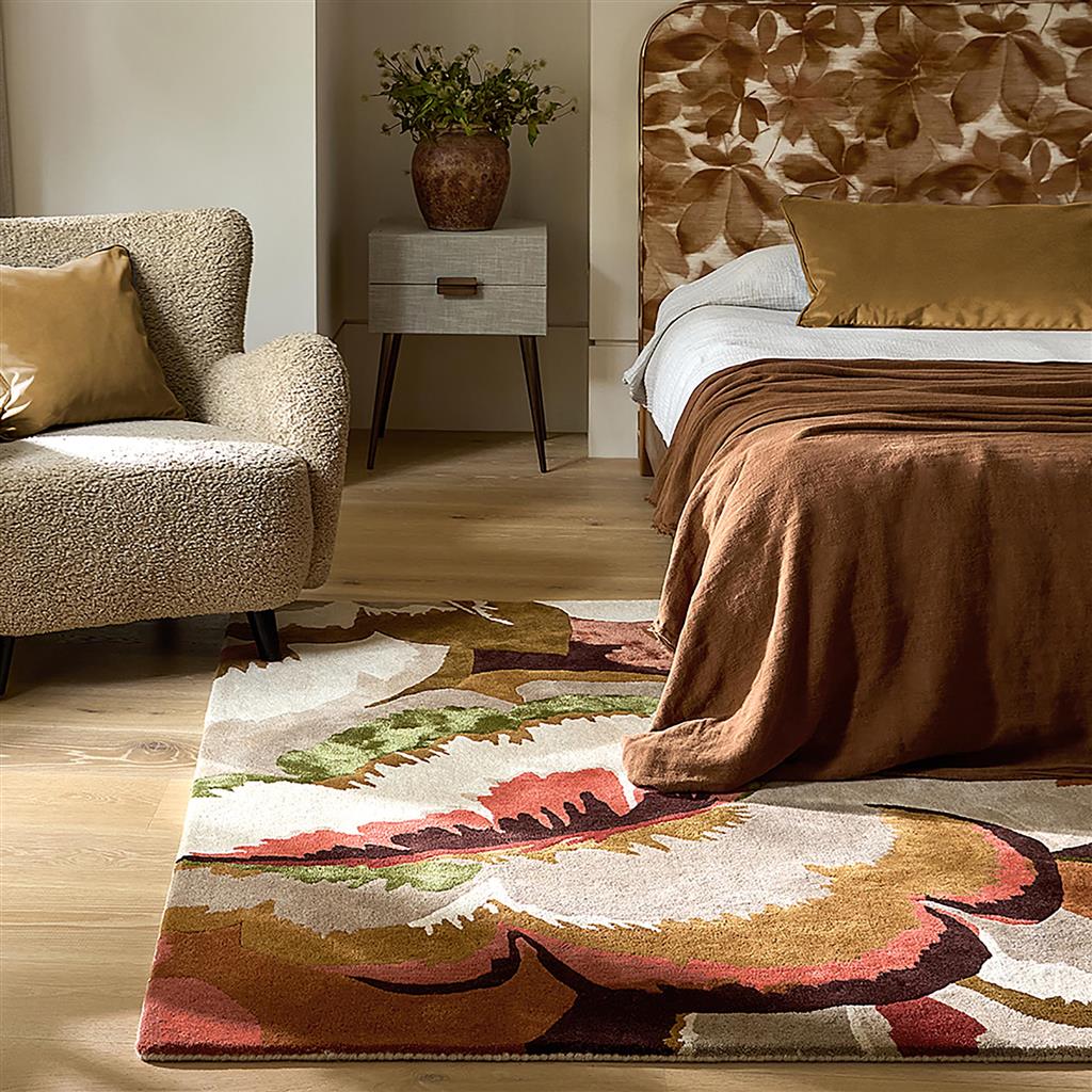 Calathea amber/braziliaanse rosewo tapijt | Maat: 140 × 200 cm