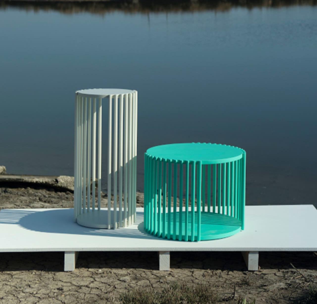Lage groene salontafel