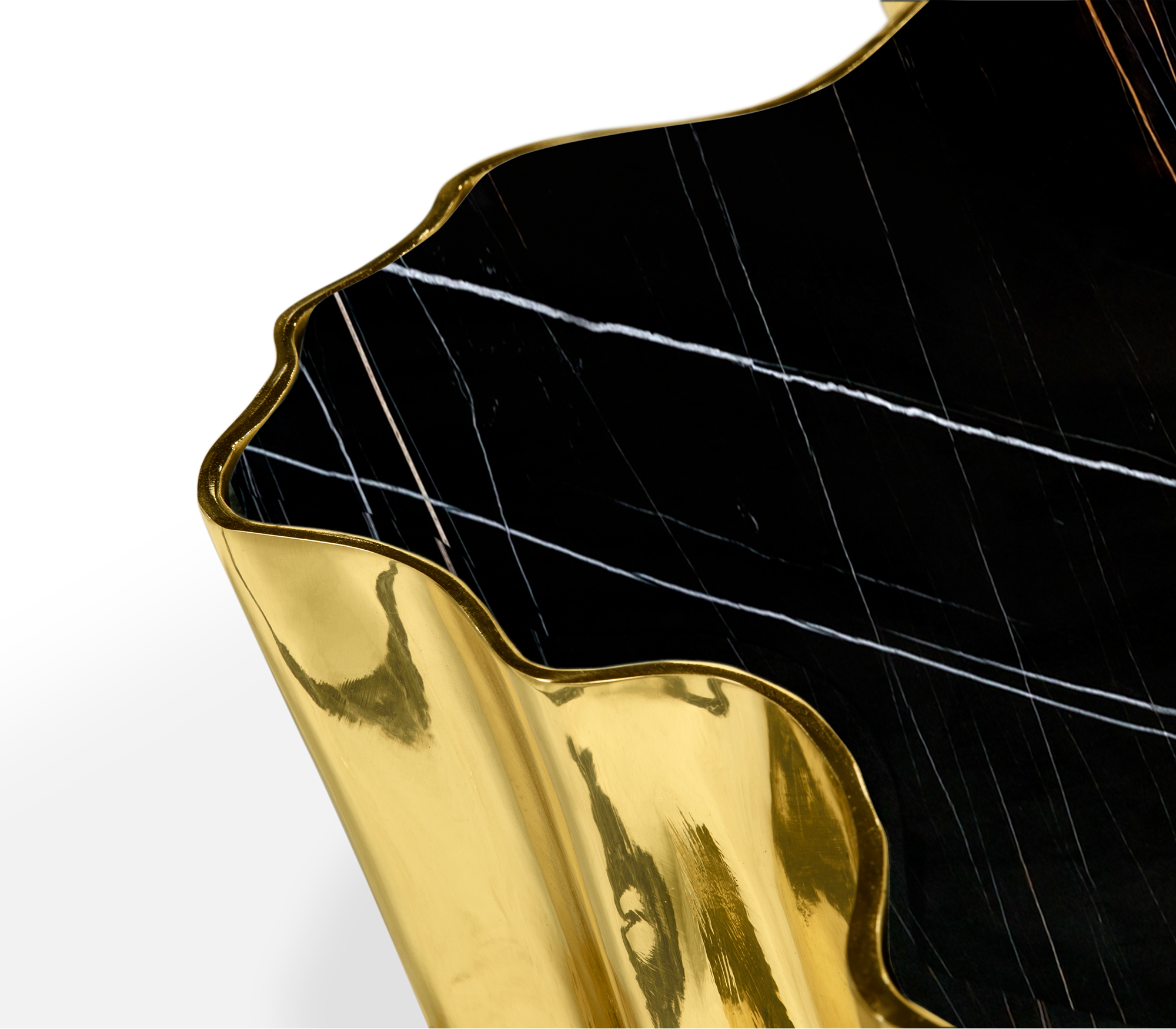 Paradise Nero marmeren tafel | Afmetingen: B 138 × D 95 × H 36 cm