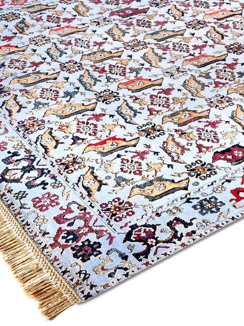 Bird Ushak luxe handgeknoopt vloerkleed