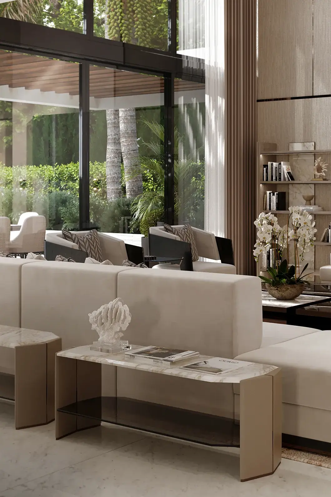 Summit lange bijzettafel